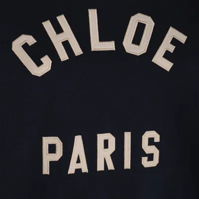 Chloé Navy Cotton Sweatshirt