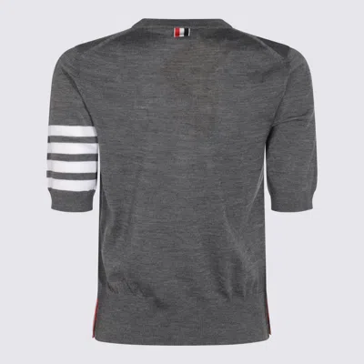Thom Browne 4bar Wool Top In Gray
