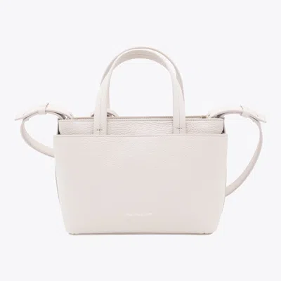 Fabiana Filippi White Leather Top Handle Bag