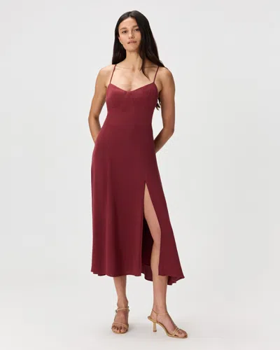 Quince Women's Lightweight Crepe Sweetheart Midi Dress