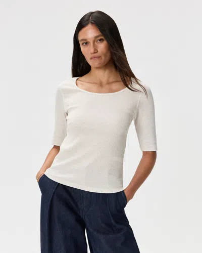 Quince Women's Micro-rib Elbow Sleeve T-shirt