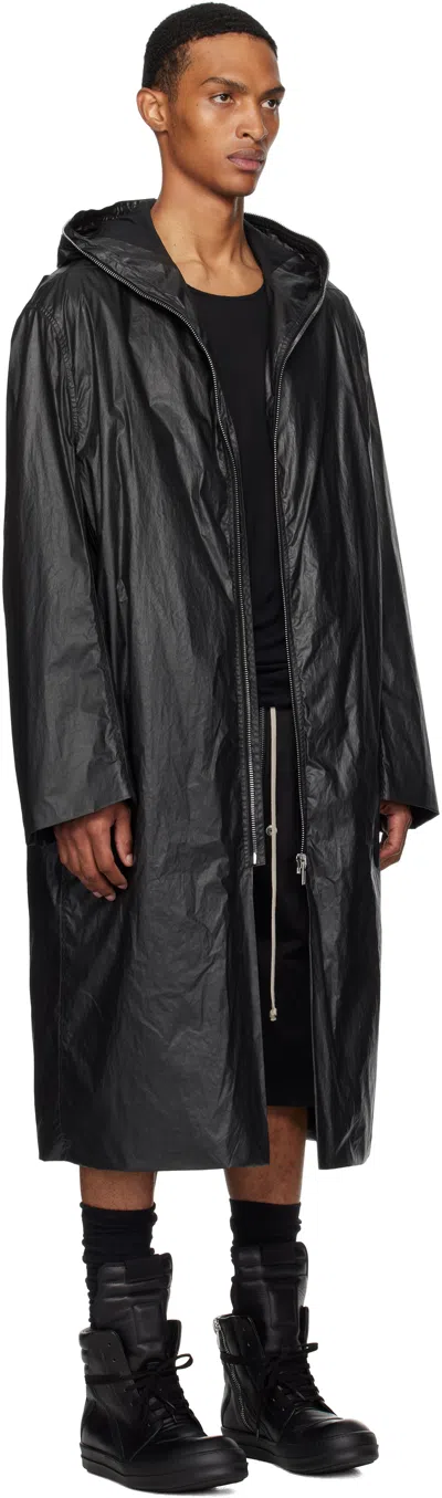Rick Owens Black Concordians Mac Coat