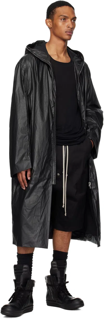 Rick Owens Black Concordians Mac Coat
