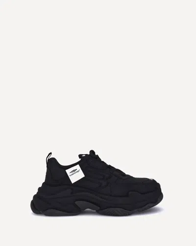 Balenciaga Men Triple S Sneakers In Black