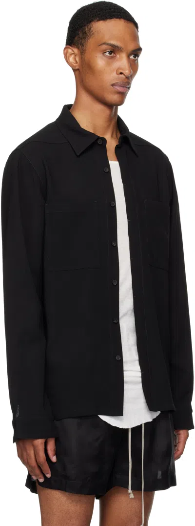 Rick Owens Black Concordians Work Shirt
