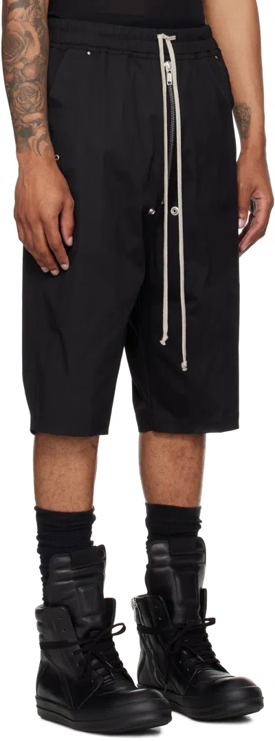 Rick Owens Black Concordians Bela Pods Shorts