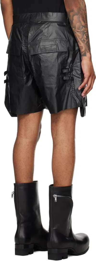 Rick Owens Black Concordians Stefan Cargo Shorts
