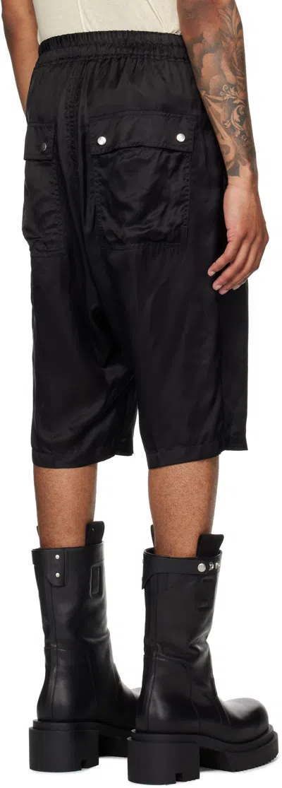 Rick Owens Black Concordians Bela Pods Shorts