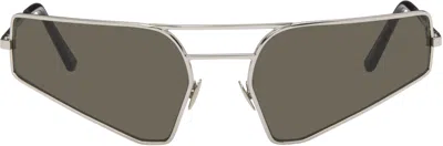 Rick Owens Silver Concordians Prong Sunglasses