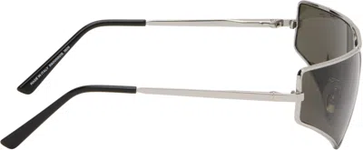 Rick Owens Silver Concordians Prong Sunglasses