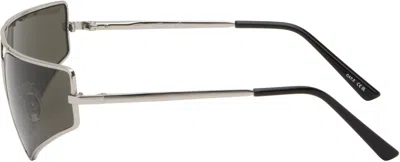Rick Owens Silver Concordians Prong Sunglasses