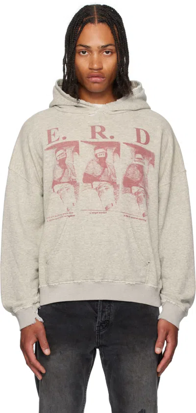 Enfants Riches Deprimes You Are Nothing Cotton Sweatshirt With Used Effect In Neutral