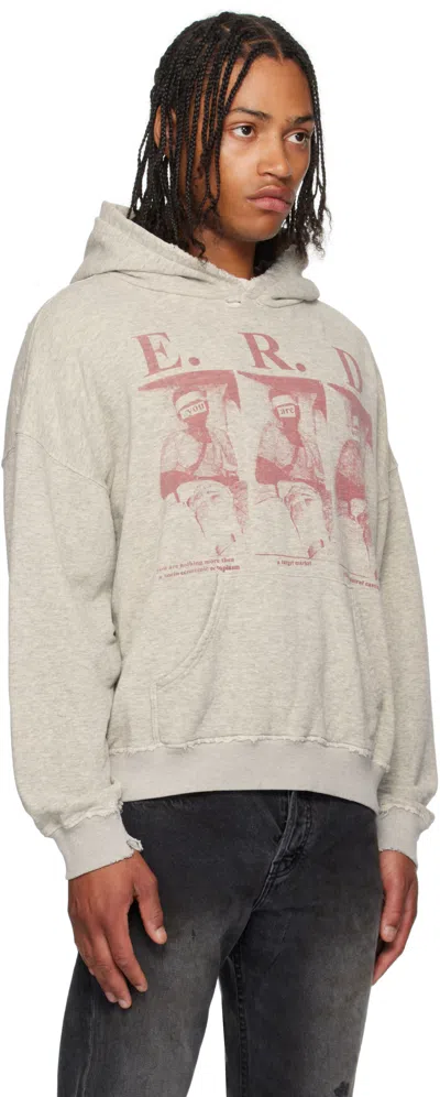 Enfants Riches Deprimes You Are Nothing Cotton Sweatshirt With Used Effect In Neutral