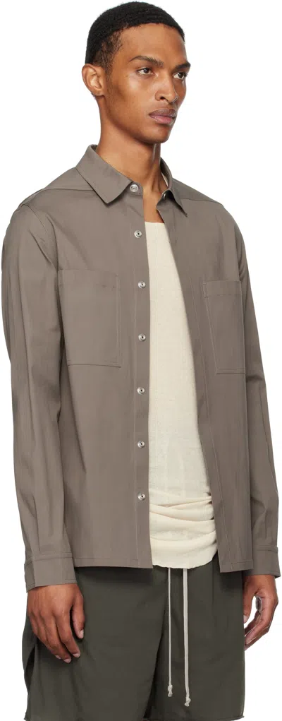 Rick Owens Gray Concordians Outer Shirt