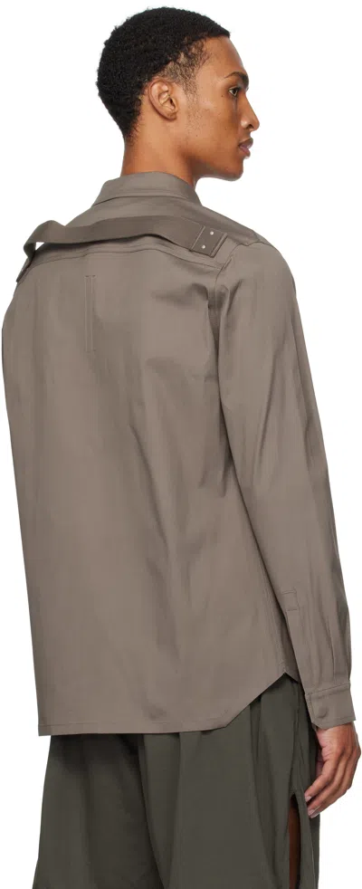 Rick Owens Gray Concordians Outer Shirt