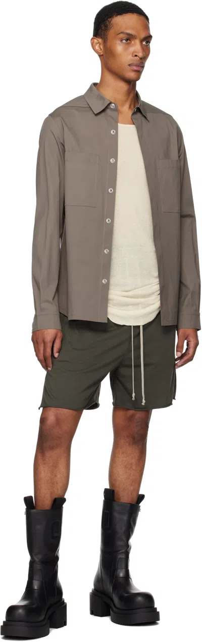 Rick Owens Gray Concordians Outer Shirt