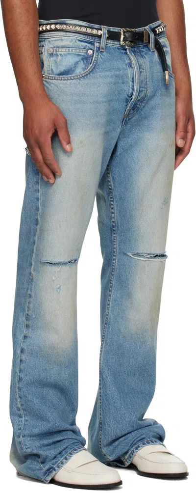 Enfants Riches Deprimes Blue Wider Flare Leg Jeans