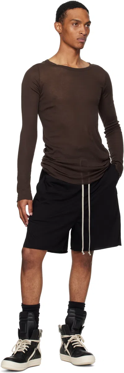 Rick Owens Black Concordians Boxers Shorts