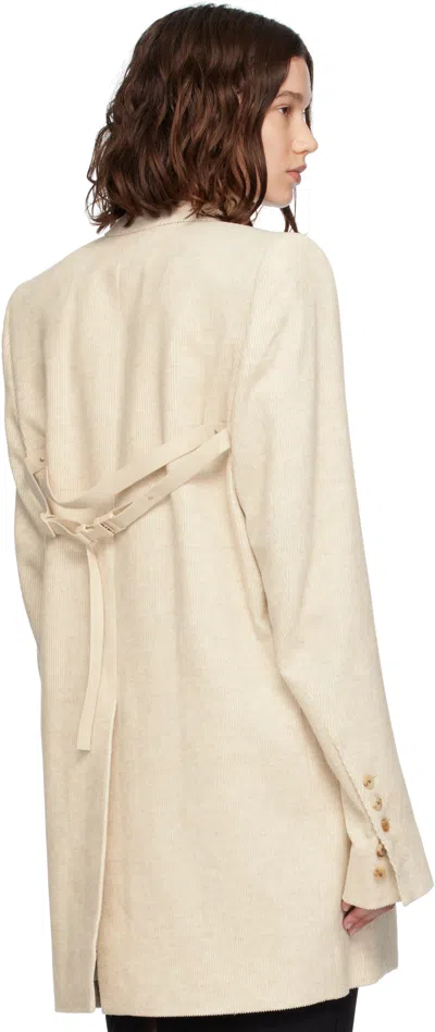 Rick Owens Off-white Concordians Dirt Tailored Ls Blazer
