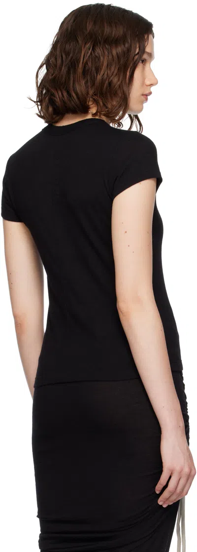 Rick Owens Black Concordians Rainino Cropped Level T-shirt