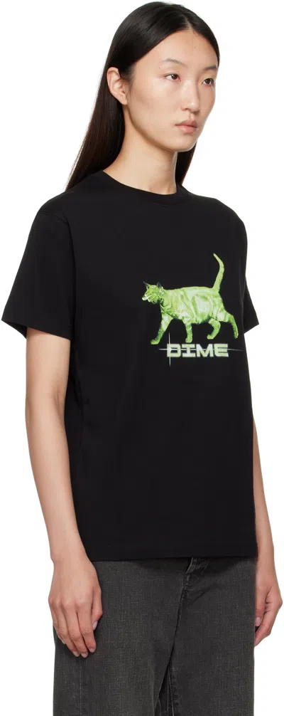 Dime Black Splinter T-shirt In Black