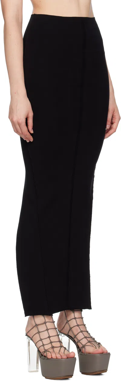 Rick Owens Black Concordians Pillar Maxi Skirt
