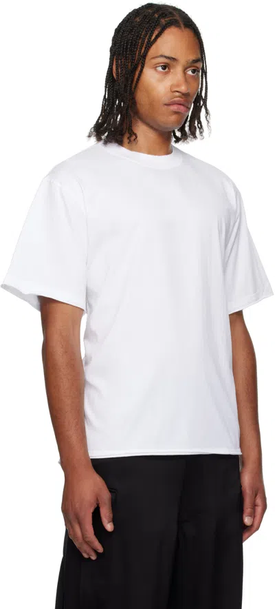 Peter Do White Regular Creased T-shirt