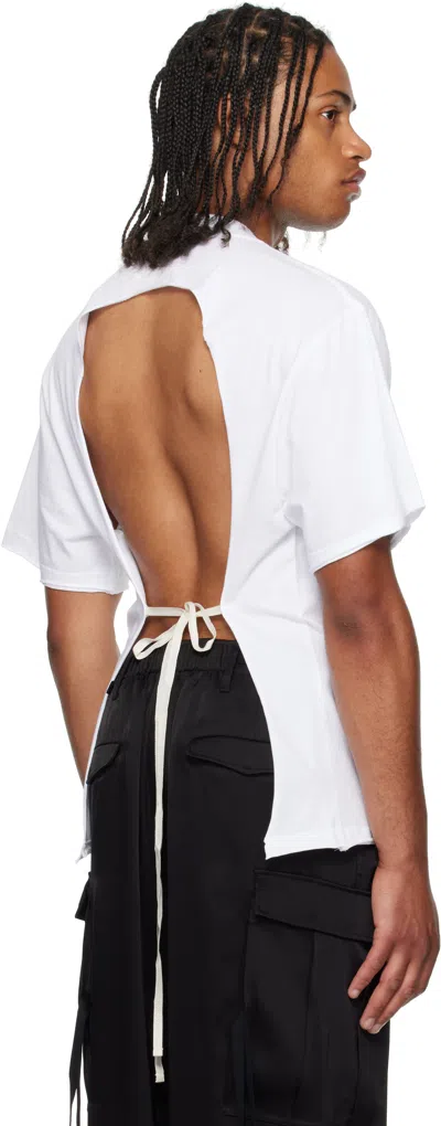 Peter Do White Regular Creased T-shirt