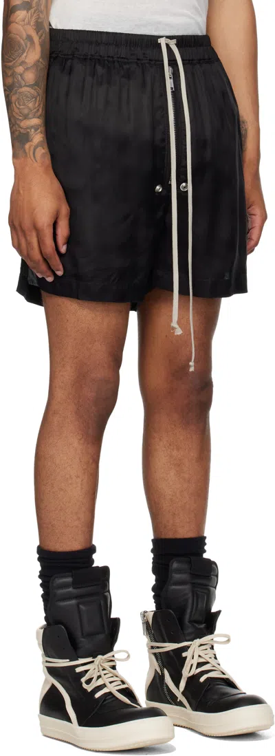 Rick Owens Black Concordians Bela Boxers Shorts