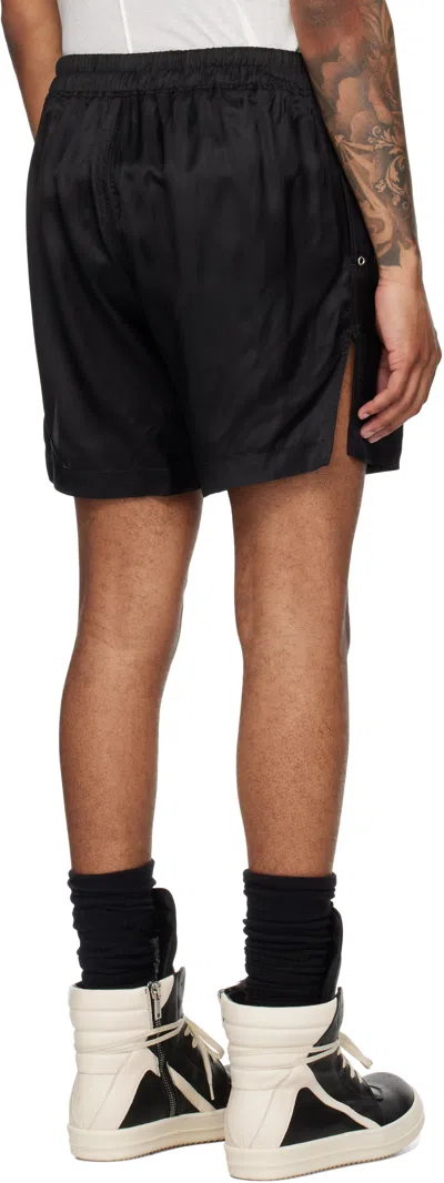 Rick Owens Black Concordians Bela Boxers Shorts