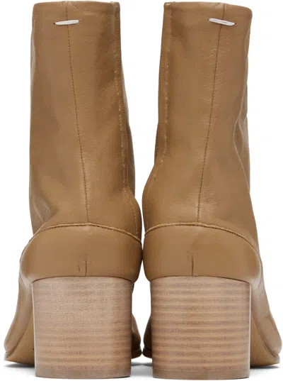 Maison Margiela Beige Tabi Ankle Boots