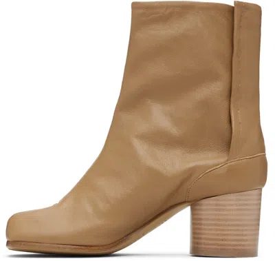Maison Margiela Beige Tabi Ankle Boots