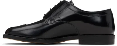 Maison Margiela Black Tabi Leather Derbys