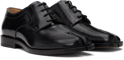 Maison Margiela Black Tabi Leather Derbys