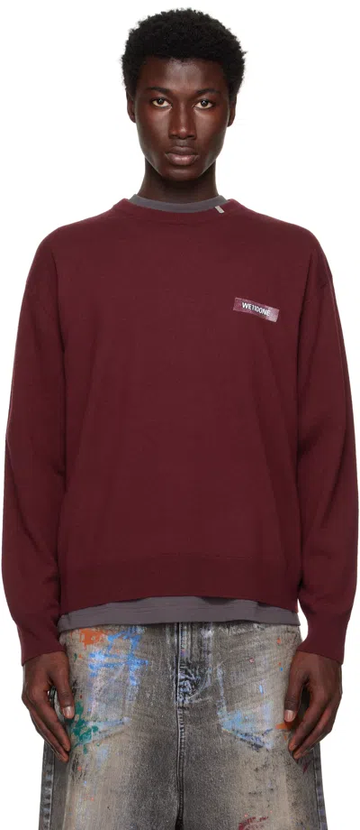 We11 Done Logo Knit Pullover Sweater