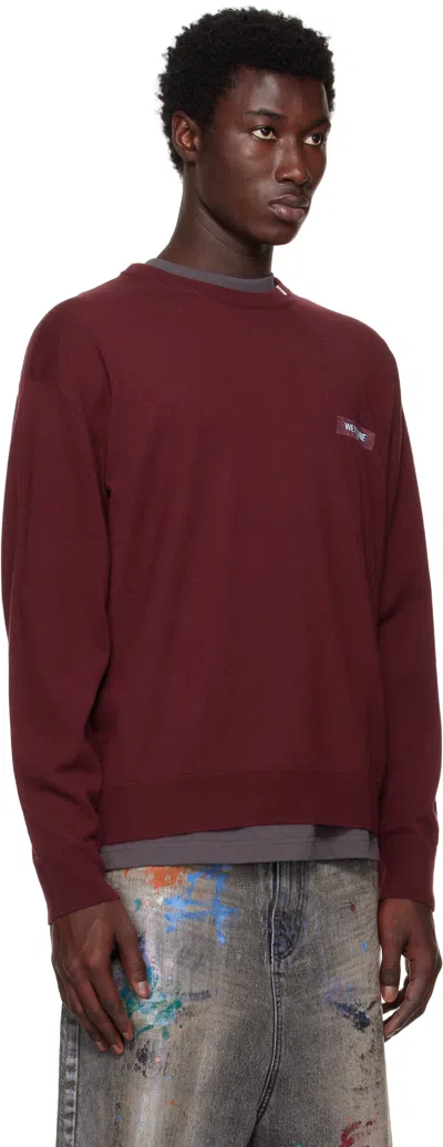 We11 Done Logo Knit Pullover Sweater