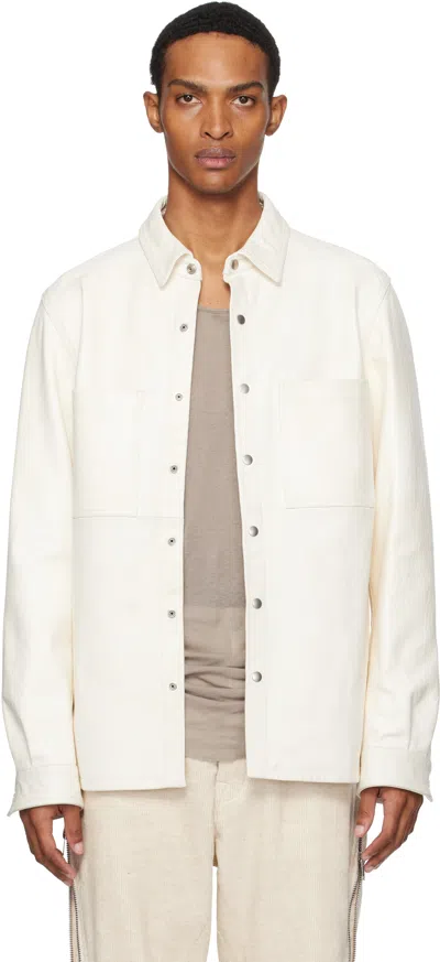 Rick Owens Off-white Concordians Outershirt Leather Jacket