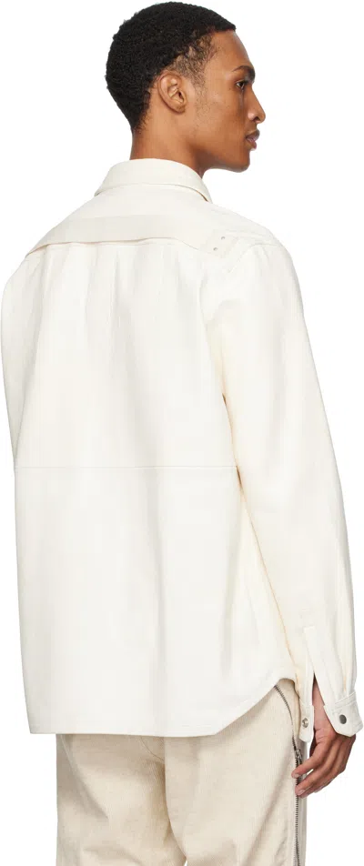 Rick Owens Off-white Concordians Outershirt Leather Jacket