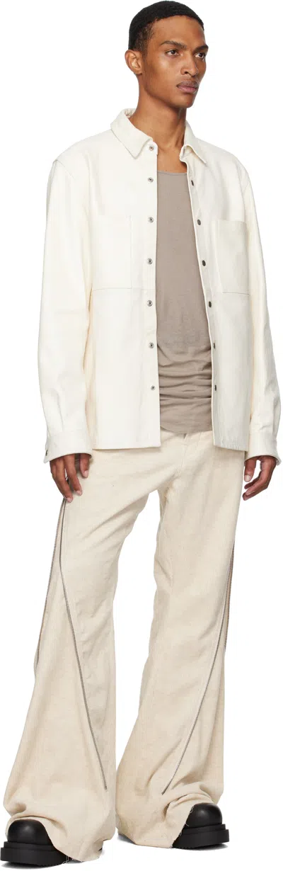 Rick Owens Off-white Concordians Outershirt Leather Jacket