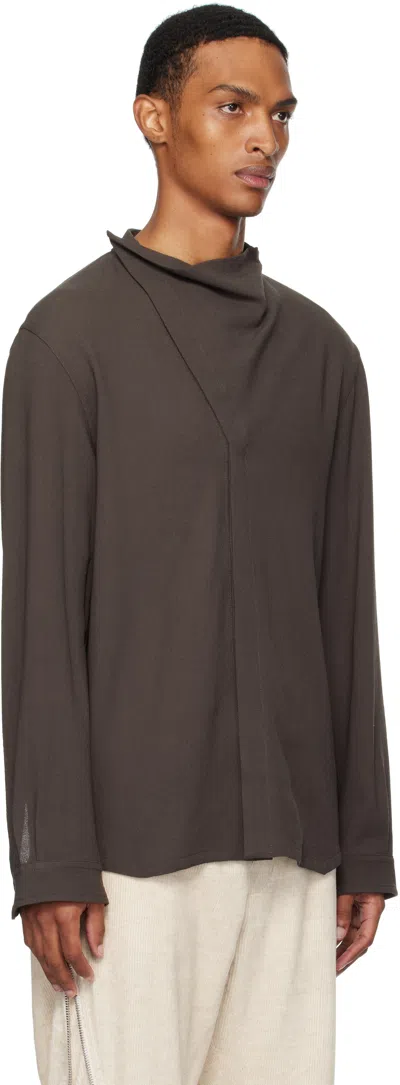 Rick Owens Asymmetrical Overlap Cardigan