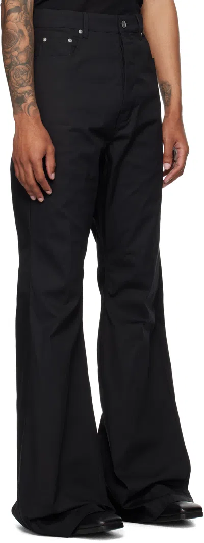 Rick Owens Black Concordians Bolan Bootcut Trousers