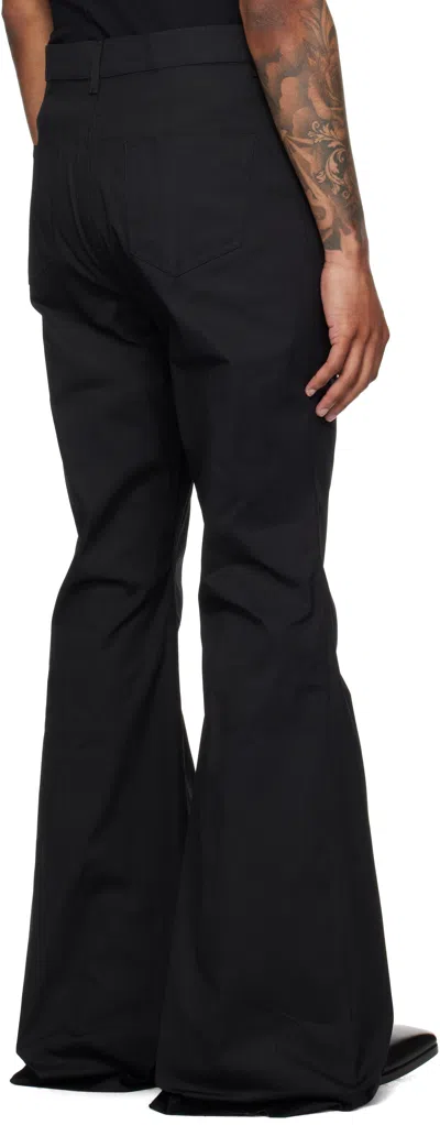 Rick Owens Black Concordians Bolan Bootcut Trousers
