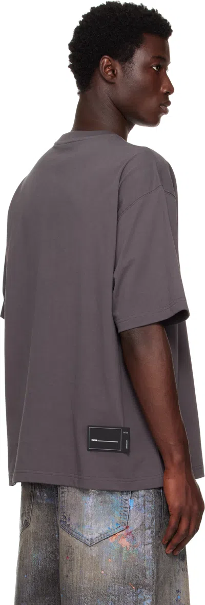 We11 Done Gray Printed T-shirt In Gray