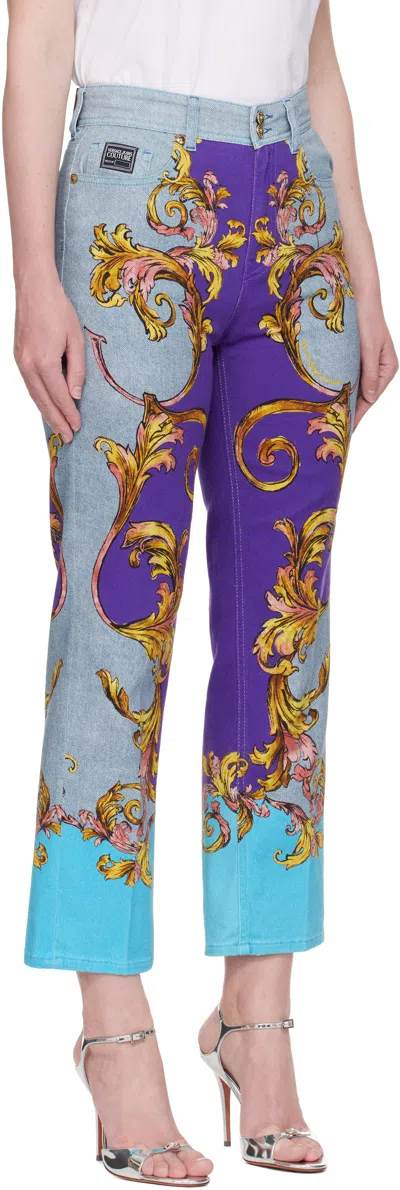 Versace Jeans Couture Multicolor Outline Barocco Slim-fit Jeans