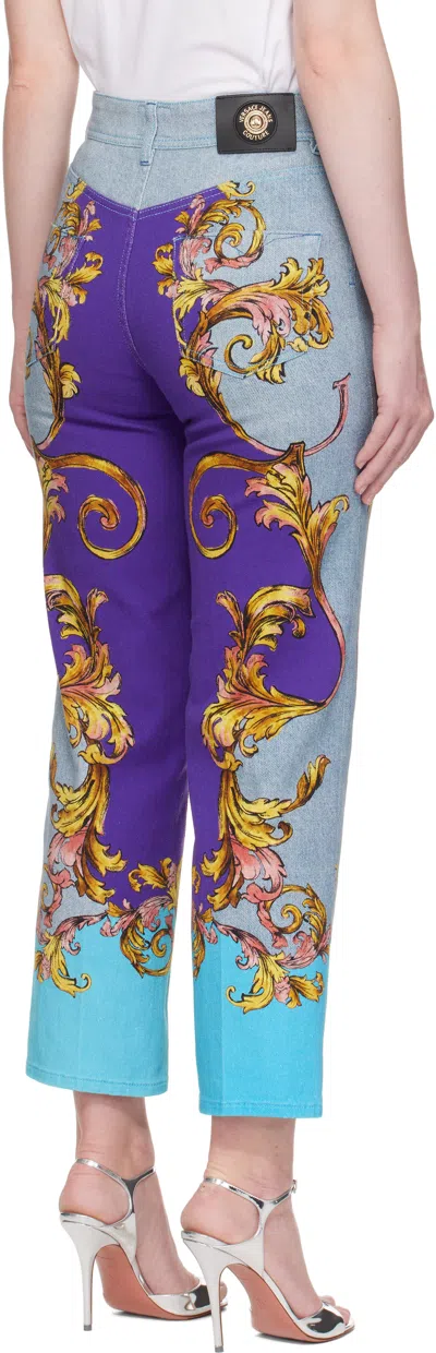 Versace Jeans Couture Multicolor Outline Barocco Slim-fit Jeans