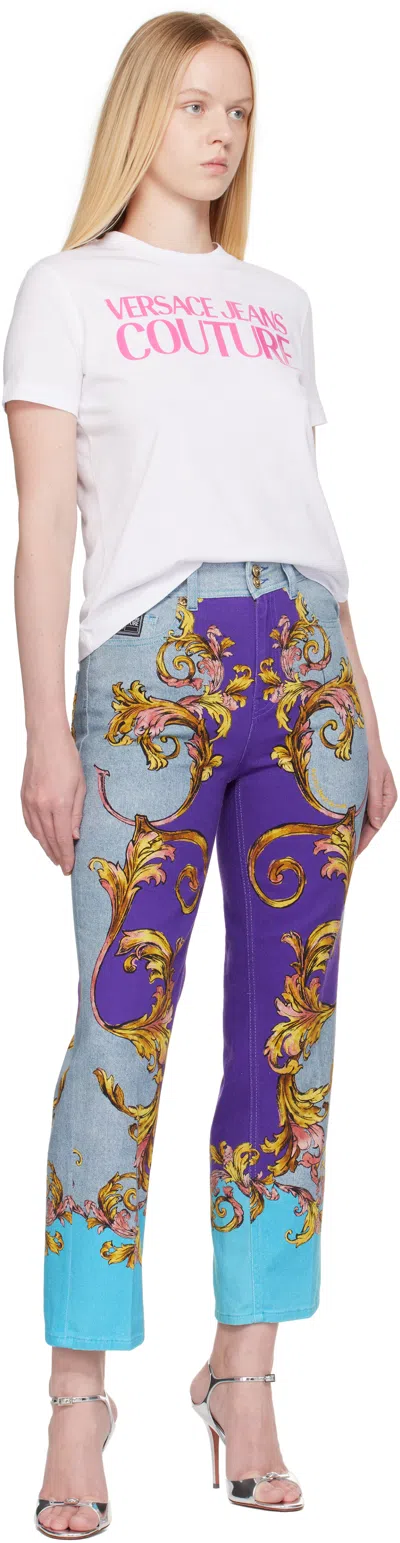 Versace Jeans Couture Multicolor Outline Barocco Slim-fit Jeans