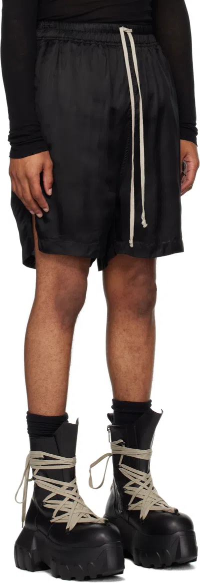 Rick Owens Black Concordians Boxers Shorts In Black