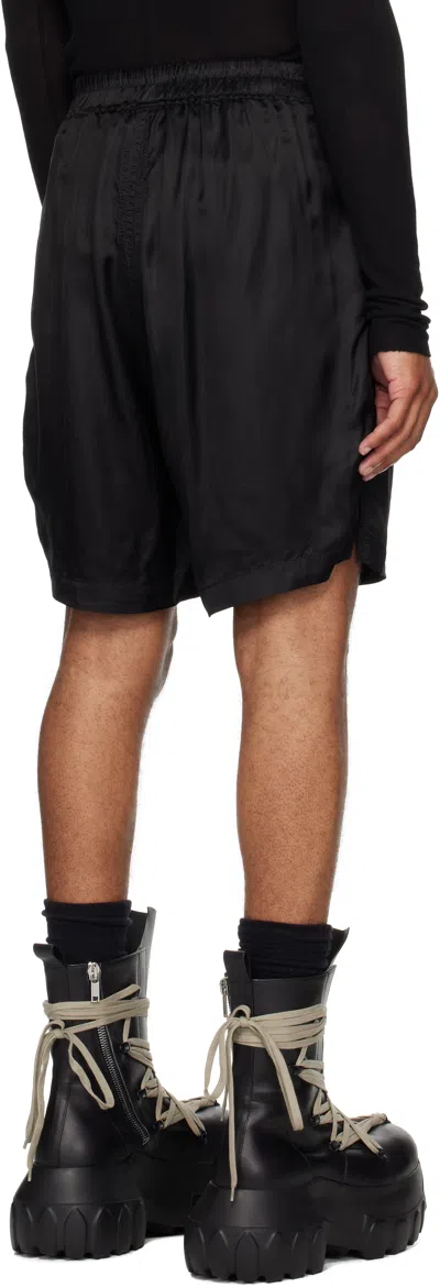 Rick Owens Black Concordians Boxers Shorts In Black