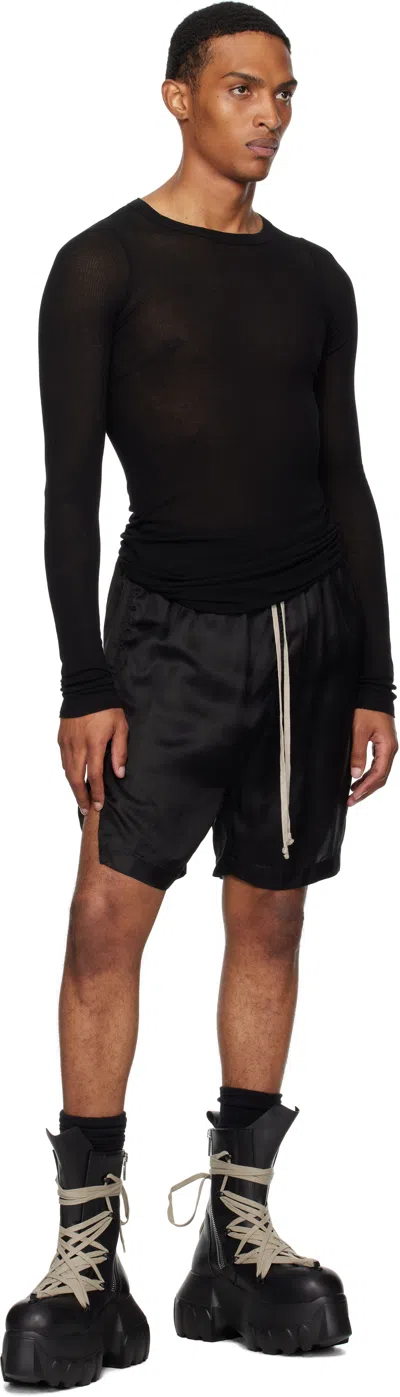 Rick Owens Black Concordians Boxers Shorts In Black