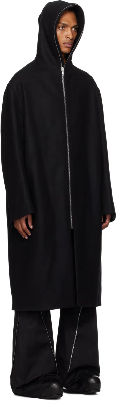 Rick Owens Black Concordians Mac Coat